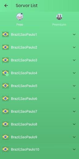 VPN Brazil - Fast VPN Proxy (MOD) Скриншот 3