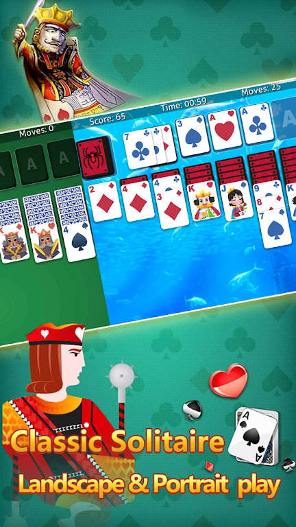 klondike solitaire :card shark ဖန်သားပြင်ဓာတ်ပုံ 2