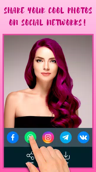 Hair Color Changer Tangkapan skrin 4