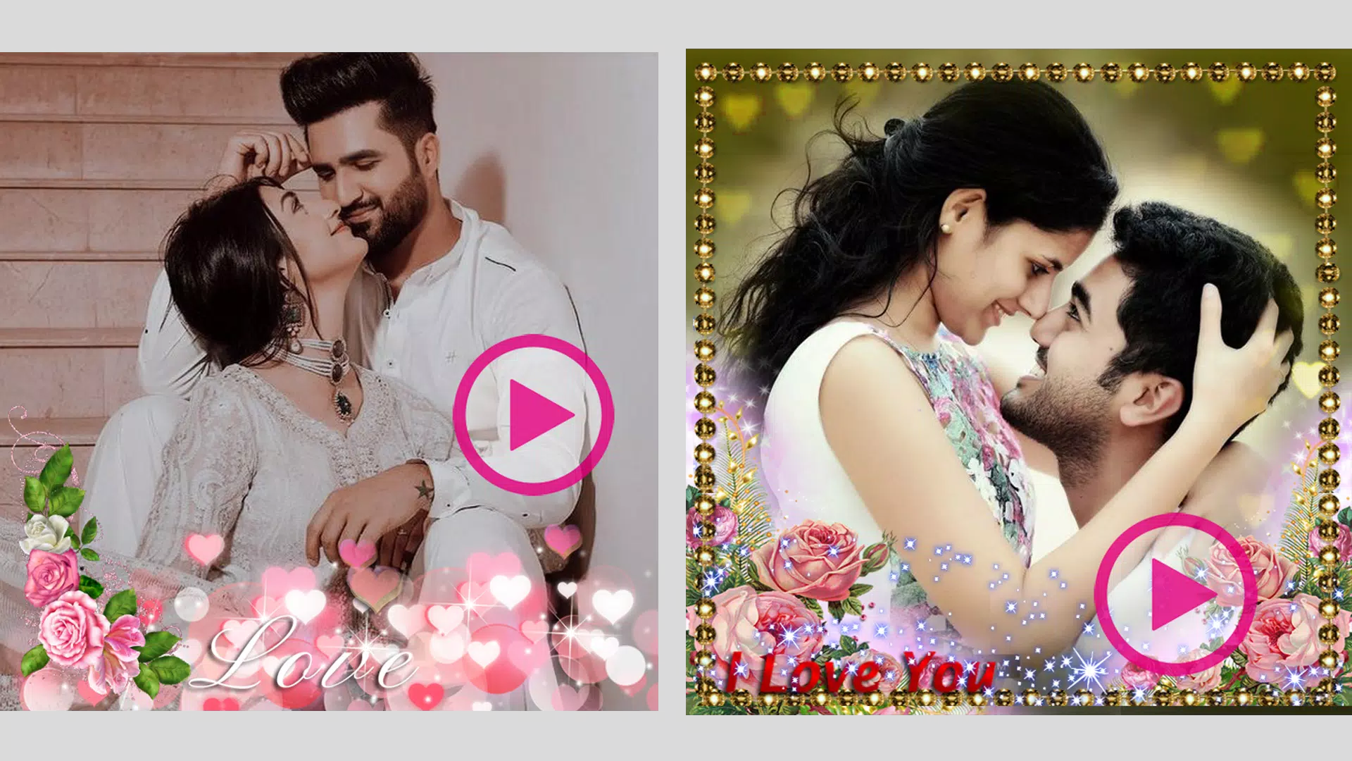 Love Flower Video Maker 스크린샷 2