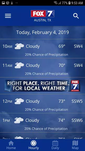 FOX 7 Austin: Weather Schermafbeelding 3