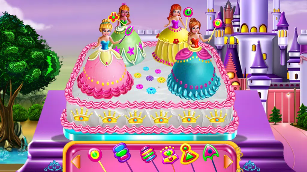 Princesses Cake Cooking स्क्रीनशॉट 2