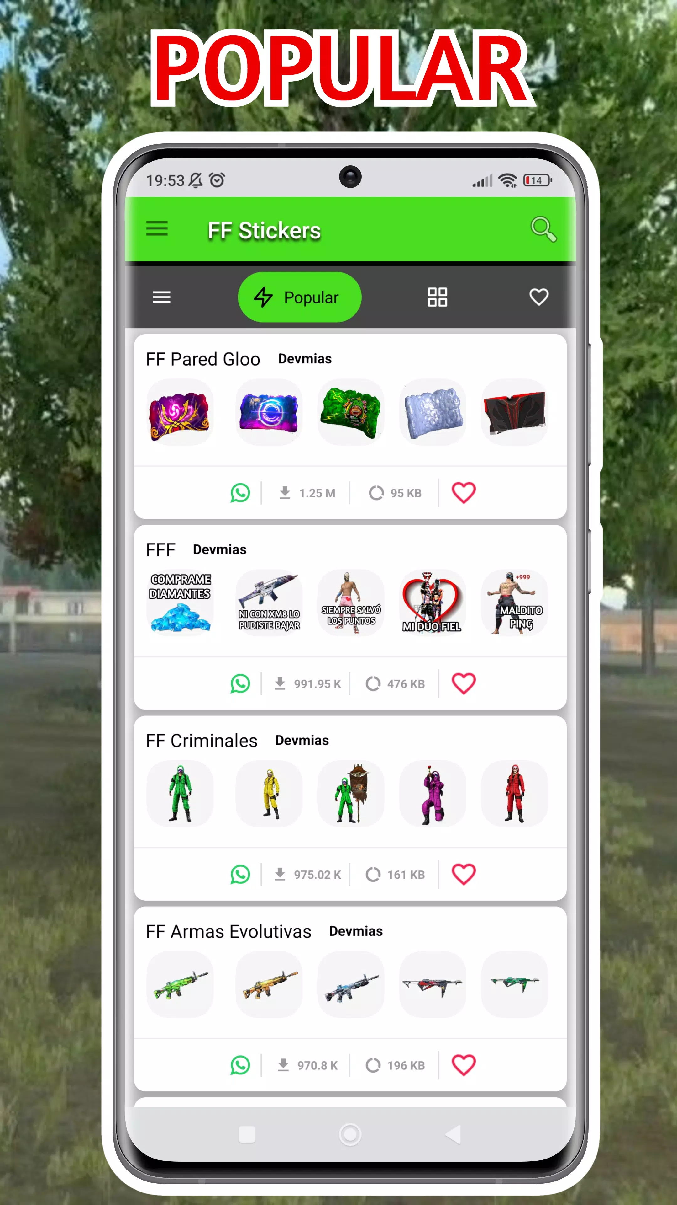 FF Stickers Screenshot 4