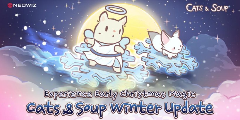 La mise à jour hivernale de Cats & Soup vous permet d'habiller les chatons en lutins de Noël et plus encore