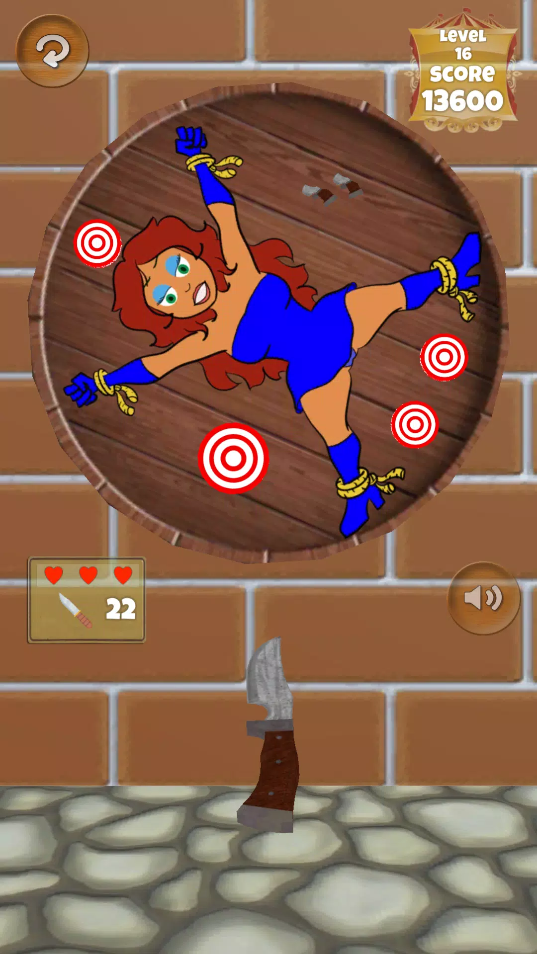 Classic Knife Throwing Game Ảnh chụp màn hình 3