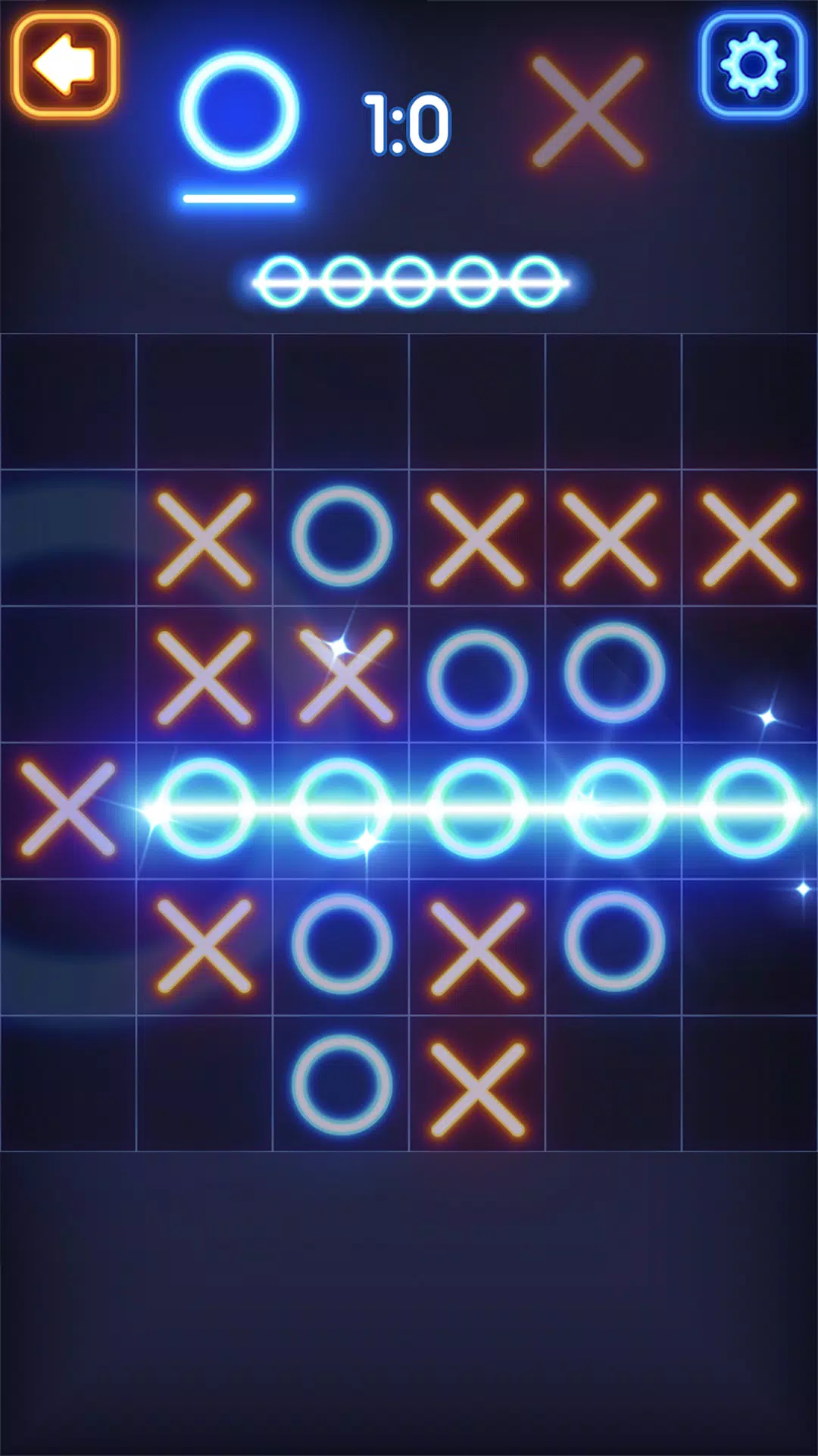 Tic Tac Toe Glow Schermafbeelding 4