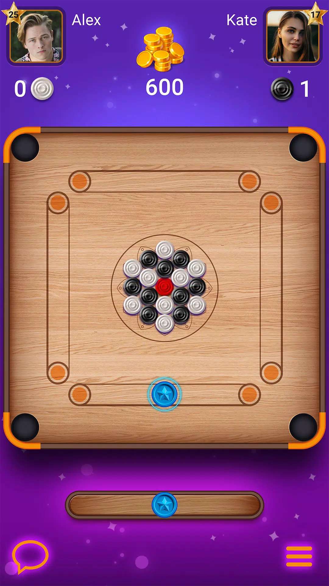 Carrom Lure - Disc pool game Screenshot 1