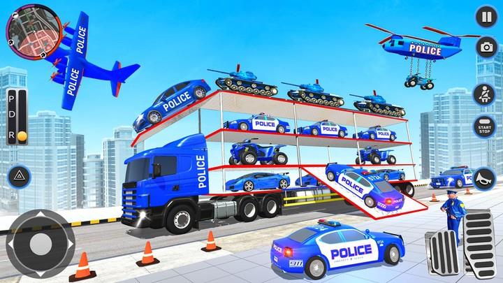 US Police Car Transport Career Captura de tela 3