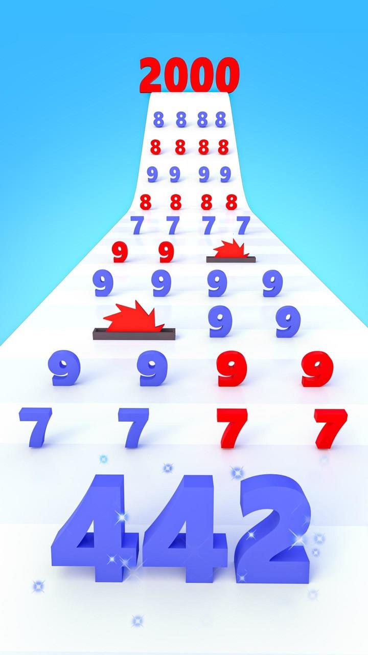 Number Run & Merge Master Game स्क्रीनशॉट 2