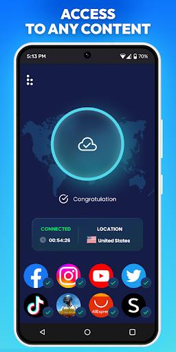 VPN App Private Proxy Download ภาพหน้าจอ 1