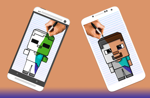 How to draw Minecraft Characters by Drawings Apps Ảnh chụp màn hình 4