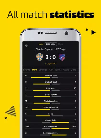 Live Score: football scores Tangkapan skrin 3