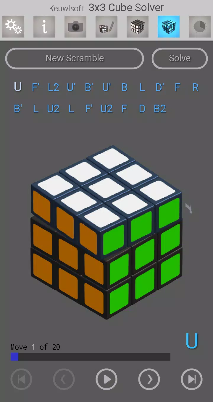 3x3 Cube Solver Screenshot 4