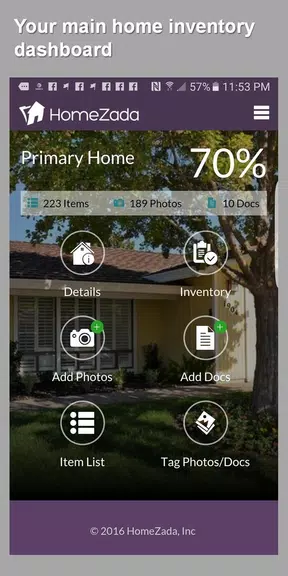 HomeZada Mobile ဖန်သားပြင်ဓာတ်ပုံ 1