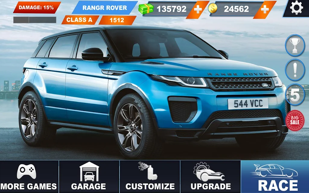 Range Rover City Driving: lx crazy car stunts Tangkapan skrin 1