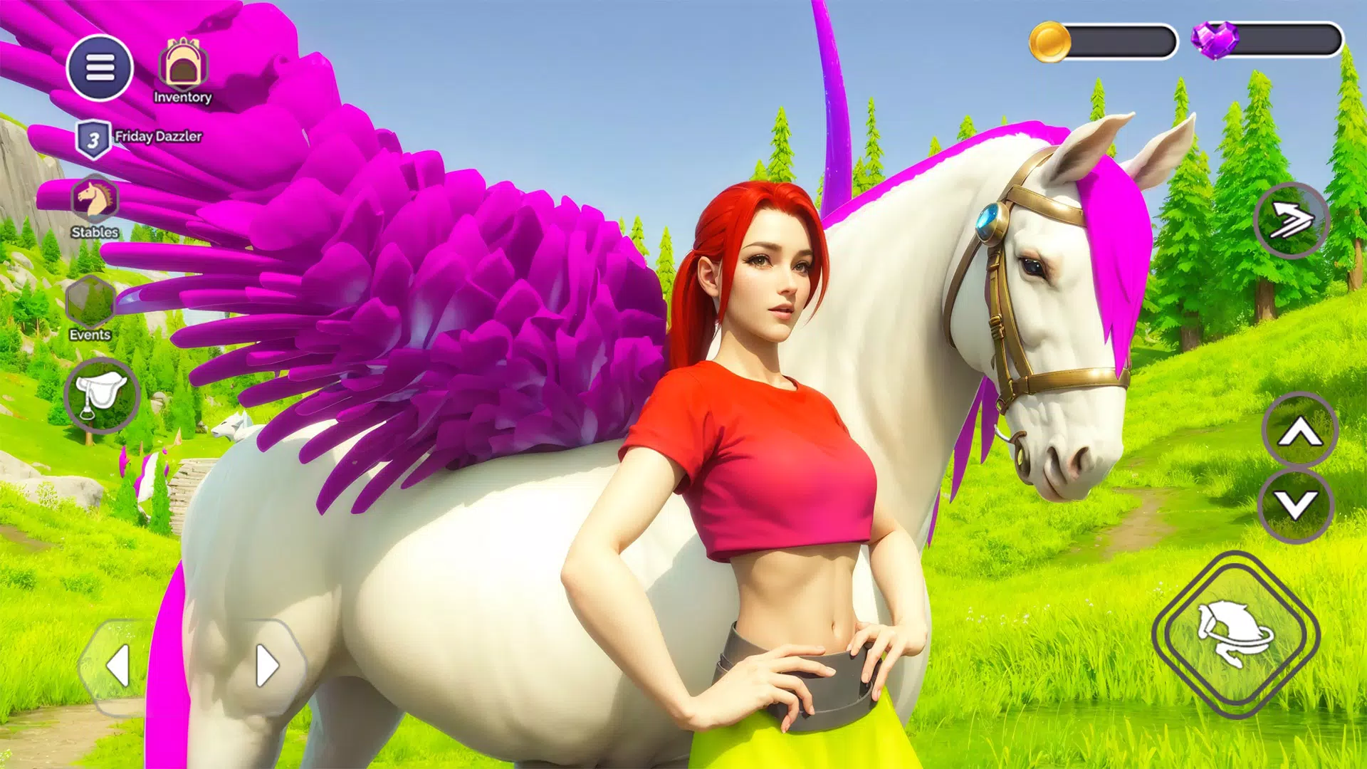 My Flying Unicorn Horse Game Ekran Görüntüsü 1