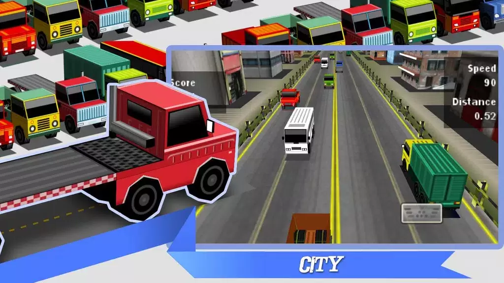 Truck Traffic Racing3D Ekran Görüntüsü 3