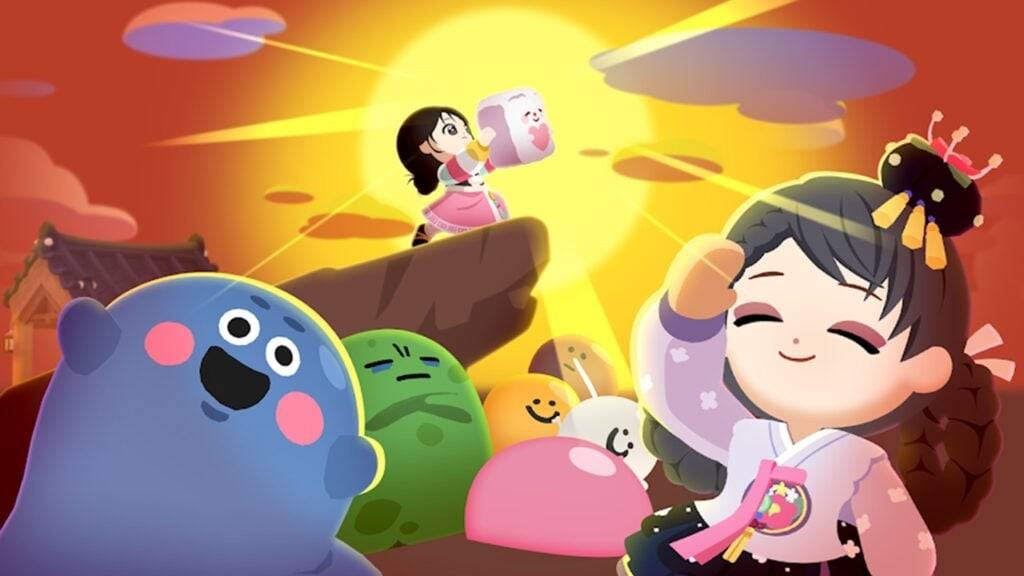 一緒に遊んでいる月のお祭り：ライスケーキワークショップの喜び