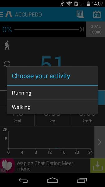 Accupedo Pedometer स्क्रीनशॉट 2