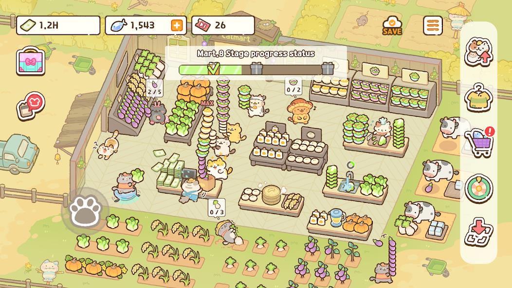 Cat Mart: Cute Grocery Shop Mod Screenshot 4