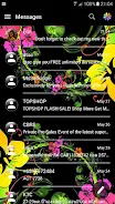 SMS Messages Glass BlackFlower Screenshot 3