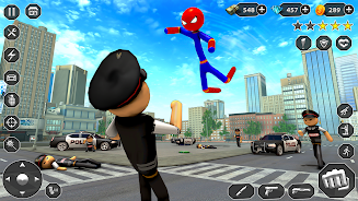 Schermata Stick Rope Hero Superhero Game 4