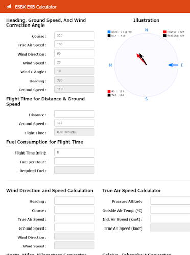 E6BX E6B Calculator স্ক্রিনশট 2