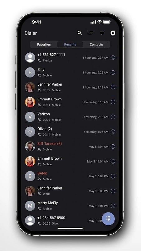 Right Dialer Capture d'écran 3