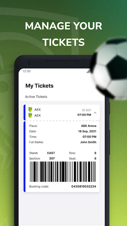 Aek tickets Screenshot 3