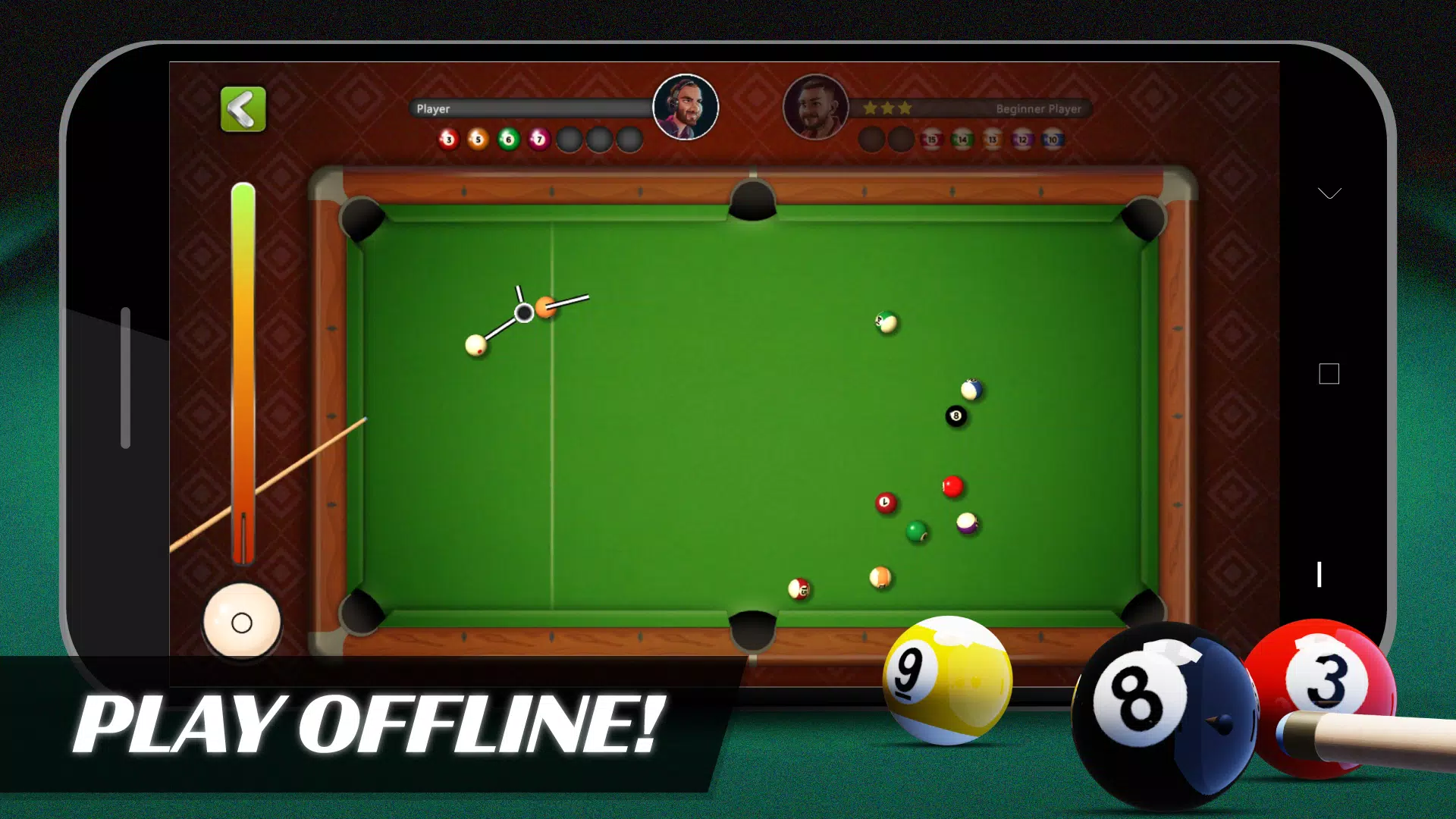 8 Ball Billiards Offline Pool स्क्रीनशॉट 1