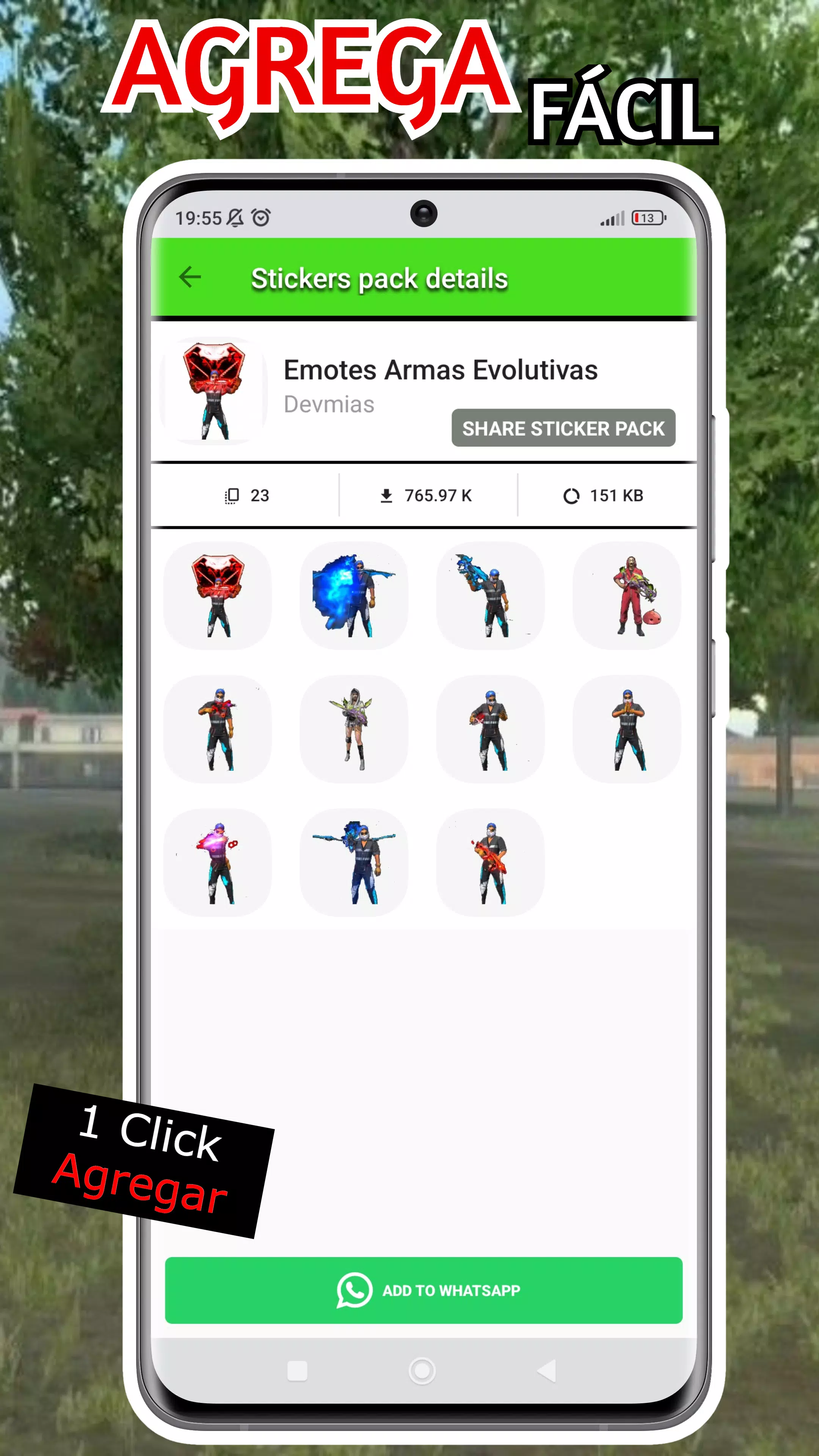 FF Stickers Screenshot 2