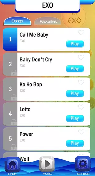 EXO Chibi Piano Tiles Captura de pantalla 2