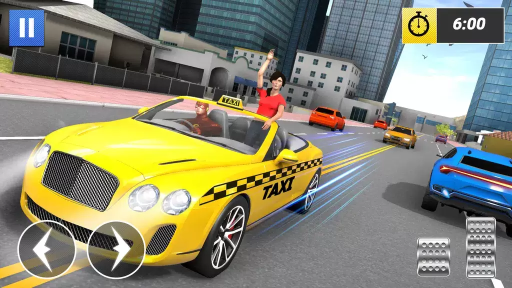 Superhero Car Games Taxi Games Captura de pantalla 2