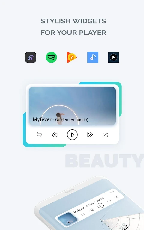 Audio Widget Pack ภาพหน้าจอ 1