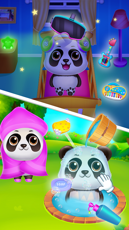 Panda caretaker pet salon game Captura de pantalla 4