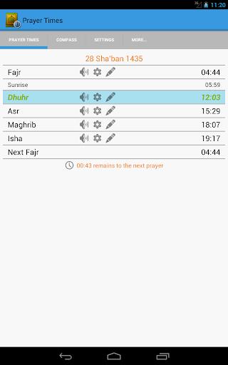 Prayer Times, Salat & Qibla Ekran Görüntüsü 2