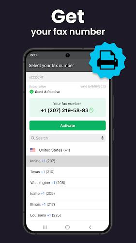 FAX app: envoyer un fax Capture d'écran 4