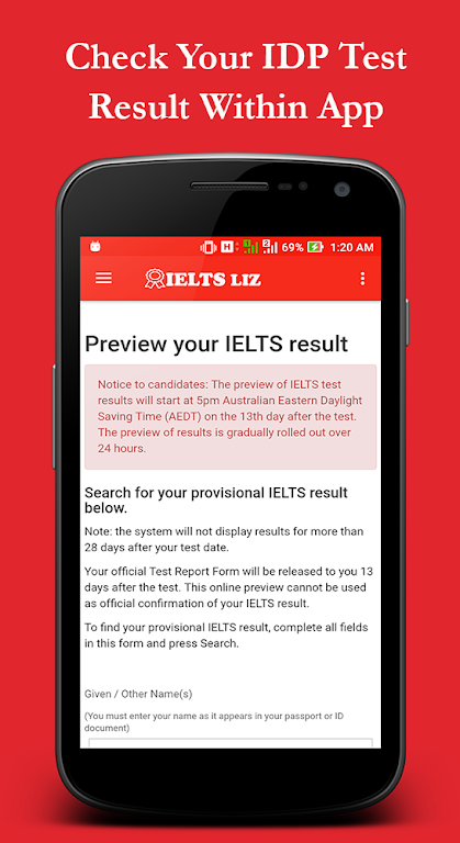 IELTS Liz Screenshot 1