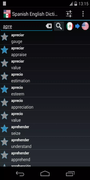 Offline Spanish English Dictionary スクリーンショット 1