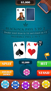 Casino BlackJack 21 Card Game Captura de pantalla 2