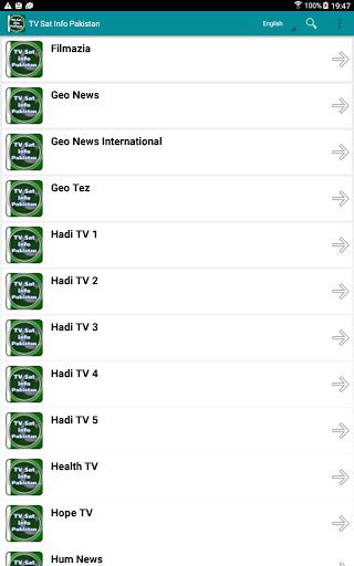 TV Sat Info Pakistan 스크린샷 2