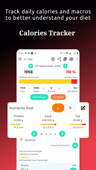 Kalorienrechner, kcal zähler Screenshot 1