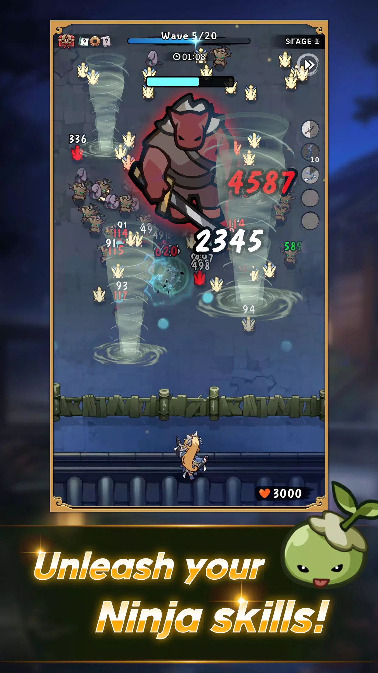 Ninja Defenders : Cat Shinobi應用截圖第2張
