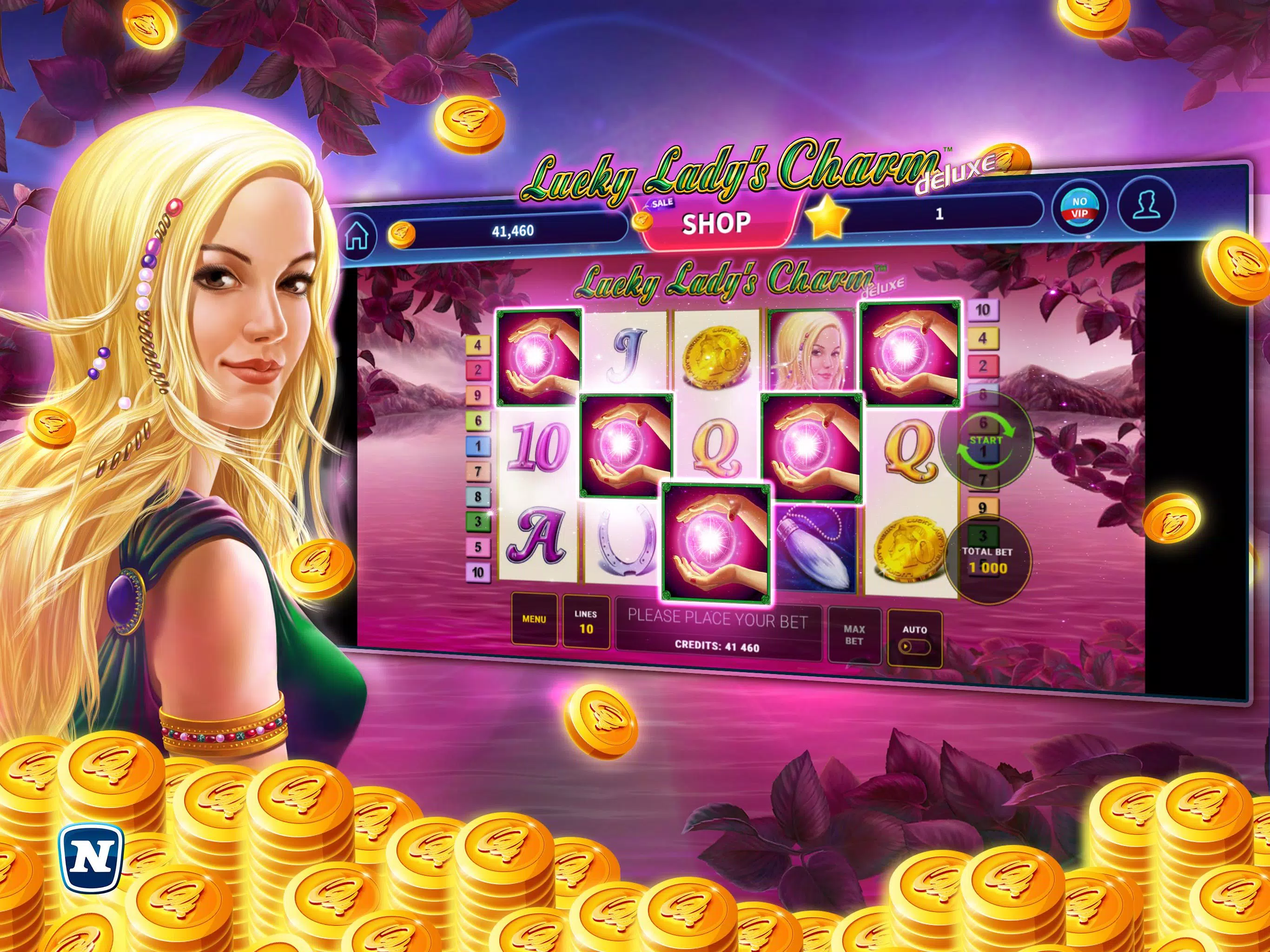 Lucky Lady’s Charm Deluxe Slot Captura de pantalla 4