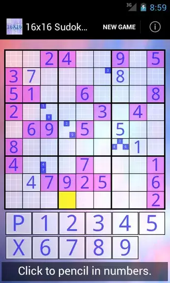 16x16 Sudoku Challenge HD應用截圖第2張