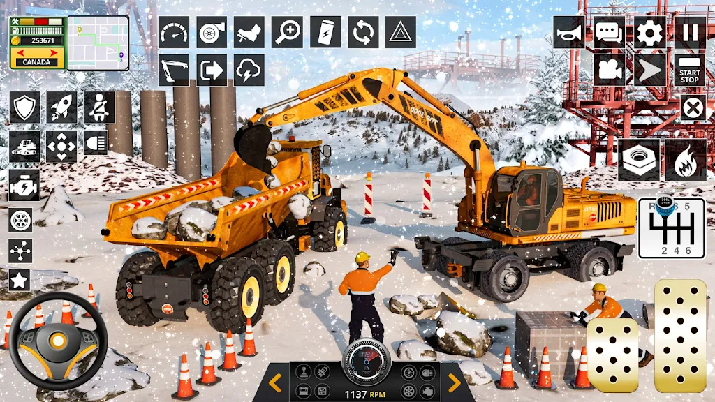 Snow Heavy Construction Game 스크린샷 2