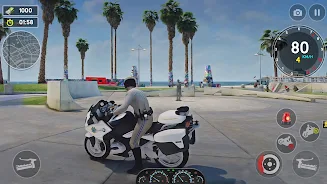 US Police Bike Rider Simulator Captura de pantalla 3