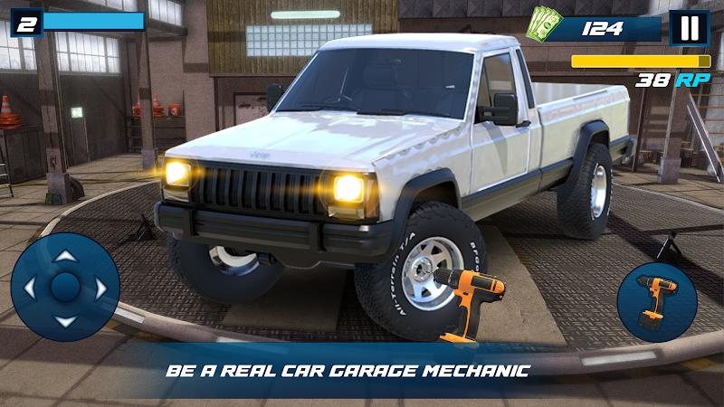 Tire Shop Car Mechanic Game 3d Captura de tela 4