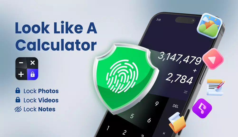 App Lock - Calculator Lock ဖန်သားပြင်ဓာတ်ပုံ 1