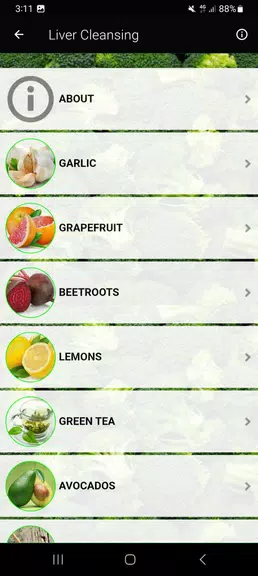 Top Liver Cleansing Superfoods Capture d'écran 1